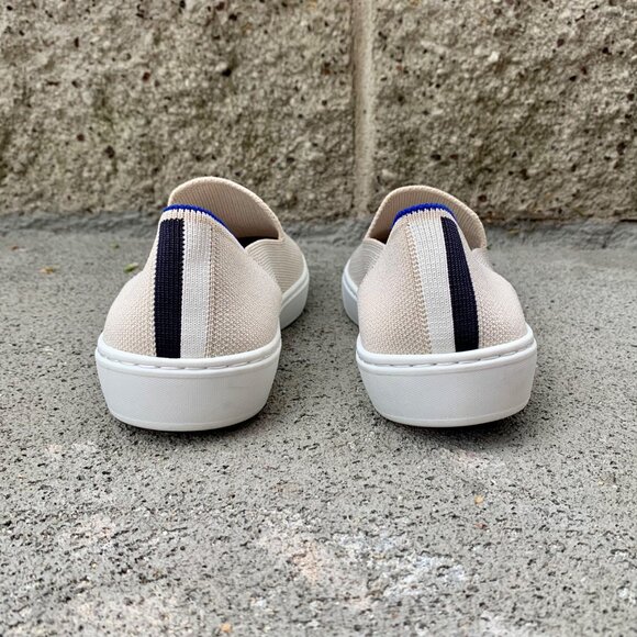 ROTHY'S Sand Original Slip On Sneaker Womens 6.5 37 Shoes Rothys Fabric Flat Tan - Picture 4 of 12